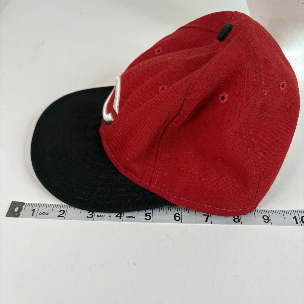 Cincinnati Reds Fitted Baseball Hat, 7 3/8, Red, New Era, Baseball Cap, USA - Picture 9 of 9